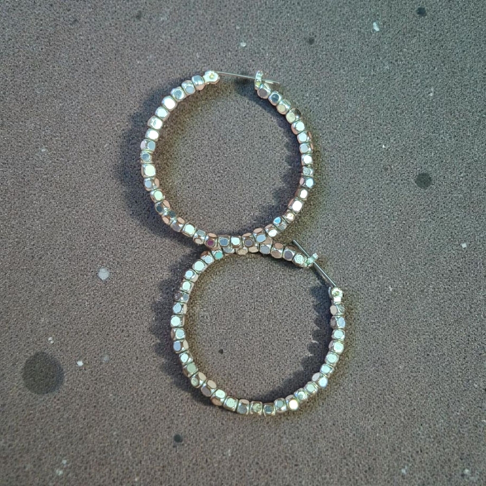 Elegant Silver Hoop Earrings